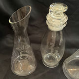 Vintage Lot Glass Decanters Some Etched - thumbnail 6 of 12
