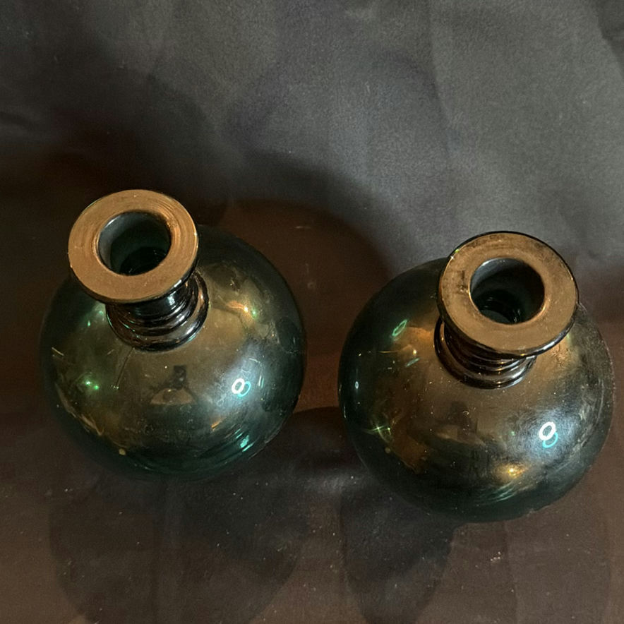 Pair of Glass Bottle/Bud Vases - image 3 of 5