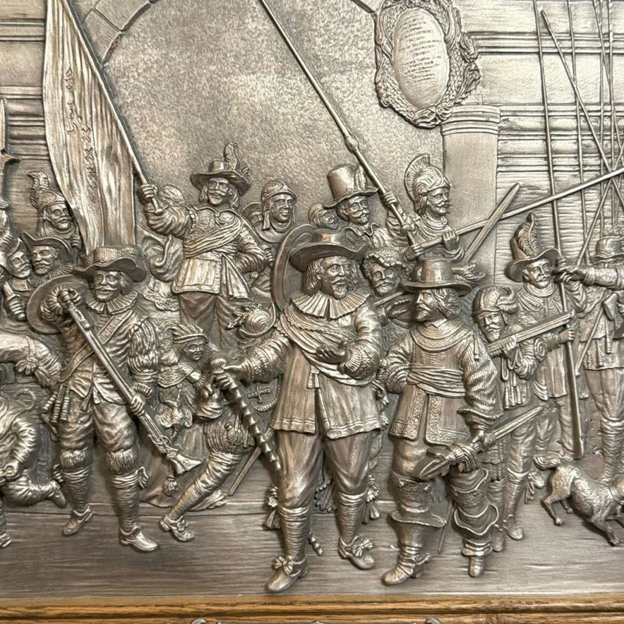 Rembrandt Van Rijn Metal Relief Plaque Wall Hanging - image 2 of 7
