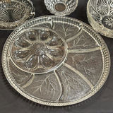 Vintage Clear Glass Serving Piece Lot - thumbnail 2 of 9