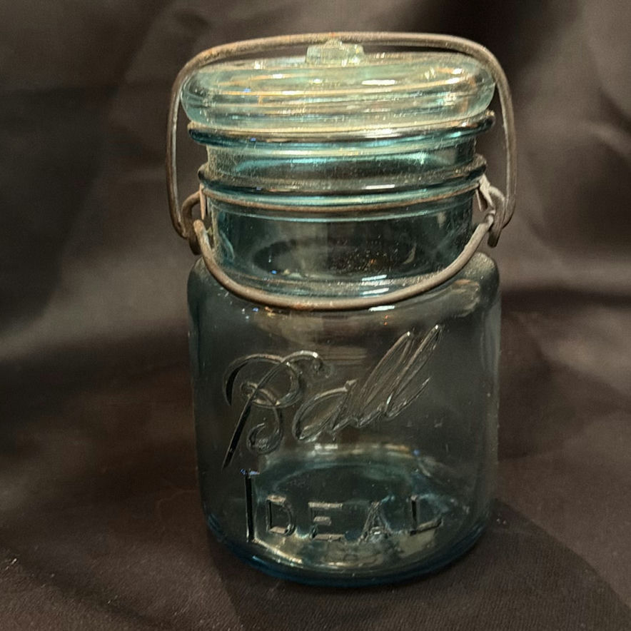 Two Teal Mason Jars Vintage Including Ball Bicentennial - image 5 of 6