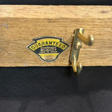 Wooden Wall-Mounted Racks (2) with Metal Hooks Appear to Be Repurposed Vintage Items - thumbnail 9 of 11