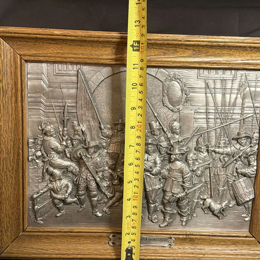 Rembrandt Van Rijn Metal Relief Plaque Wall Hanging - image 6 of 7
