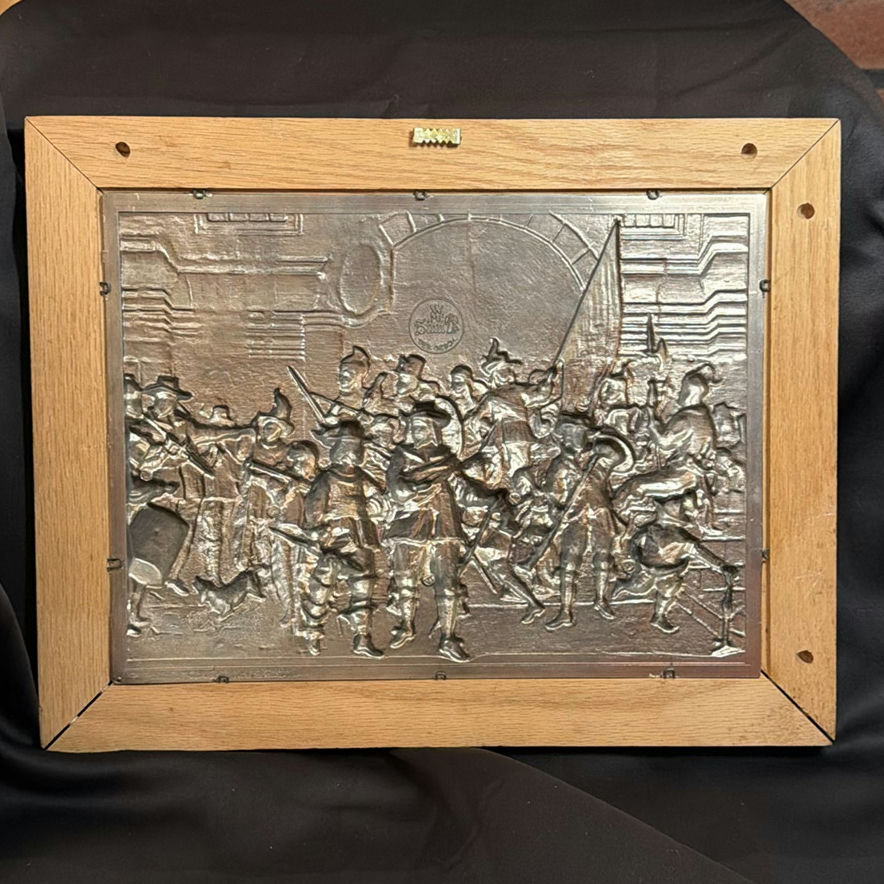 Rembrandt Van Rijn Metal Relief Plaque Wall Hanging - image 4 of 7