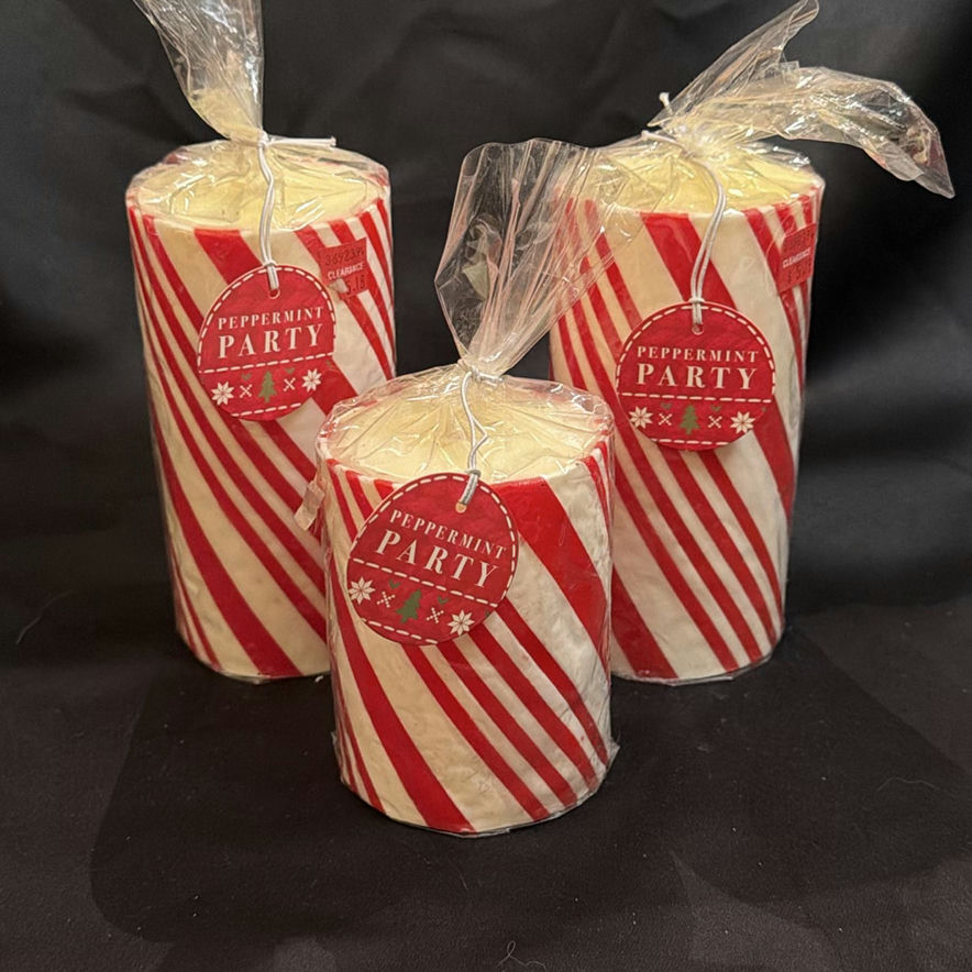 Pier One Peppermint Party Decorative Candles - image 1 of 4