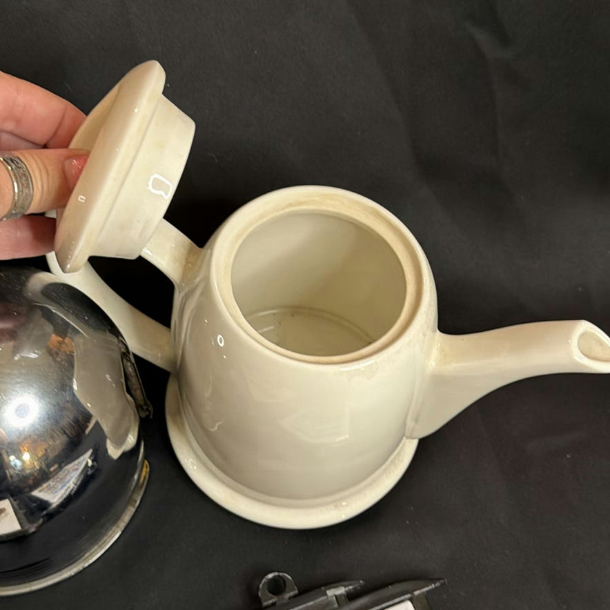 Vintage Items - Random Lot Including Trivets, Teapot, Nesting Doll Timer - image 10 of 11