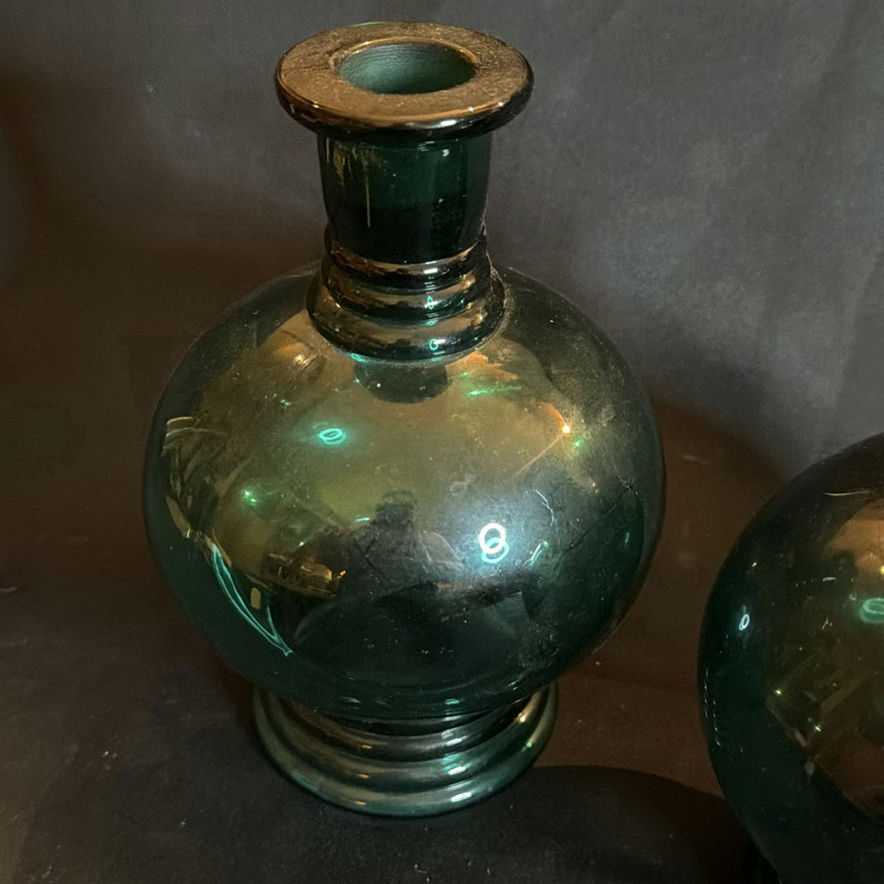 Pair of Glass Bottle/Bud Vases - image 2 of 5