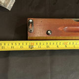 Wooden Wall-Mounted Racks (2) with Metal Hooks Appear to Be Repurposed Vintage Items - thumbnail 5 of 11