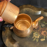 Vintage MCM Teapots, Toleware Style Tray, Flowers - thumbnail 9 of 10