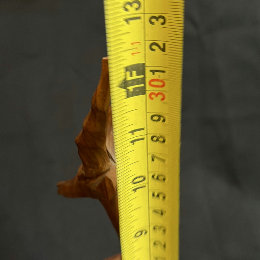 Hand-carved Kenyan Wooden Gazelle/Deer Sculpture - image 3 of 4