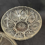 Vintage Clear Glass Serving Piece Lot - thumbnail 5 of 9