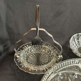 Vintage Clear Glass Serving Piece Lot - thumbnail 3 of 9