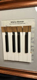 Wall Art Utilizing Vintage Piano Keys and Sheet Music "Witchy Woman" - thumbnail 2 of 6
