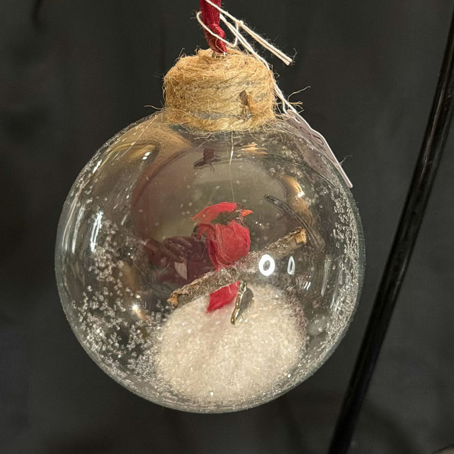 Clear Cardinal Ornaments with Stands - image 3 of 5