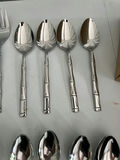 Silverware stainless set in wooden box - thumbnail 5 of 11