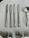 Silverware stainless set in wooden box - thumbnail 3 of 11