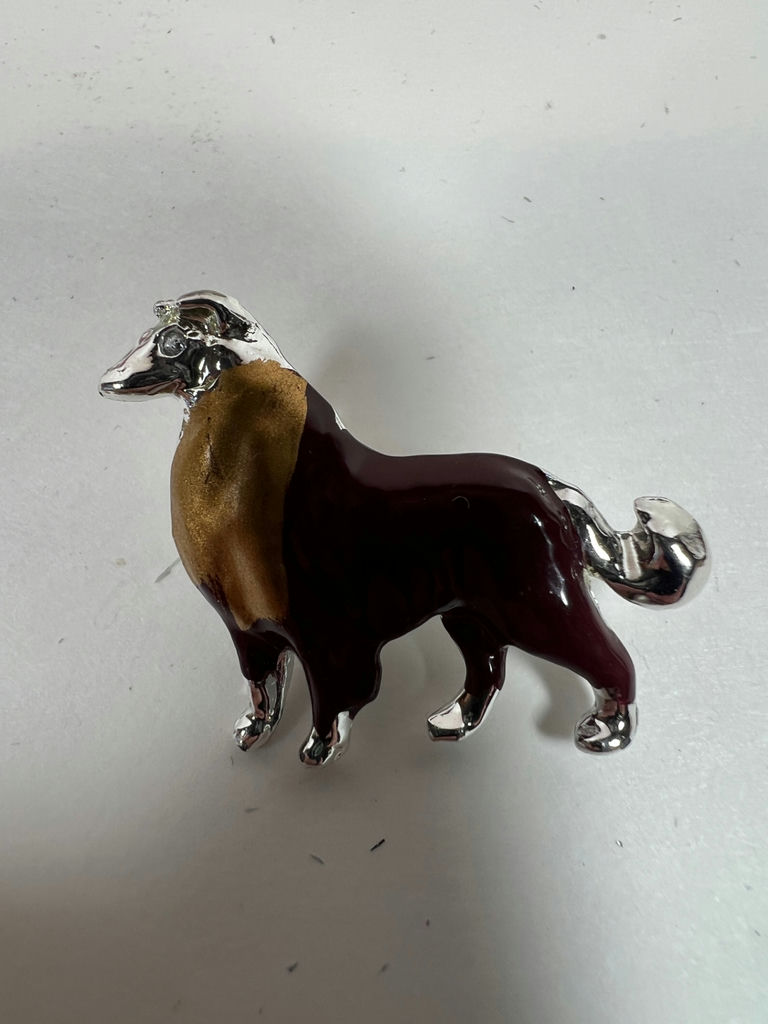 Two Murano Inspired enamel jewelry pins - image 3 of 6
