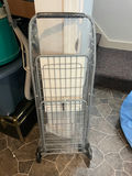 Pre-assembled Collapsible Shopping Cart - 18-1/2" x 15" x 37-1/2" Tall - thumbnail 4 of 4