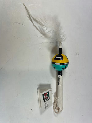 Hopi feather wand with painted bead Artist is A Koinva - Image 1 of 5