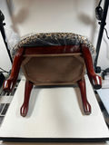 Leopard-print upholstered round stool - NEW - thumbnail 3 of 3