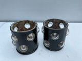 Crystal starburst candle holders and black cylindrical candle cups - thumbnail 3 of 3