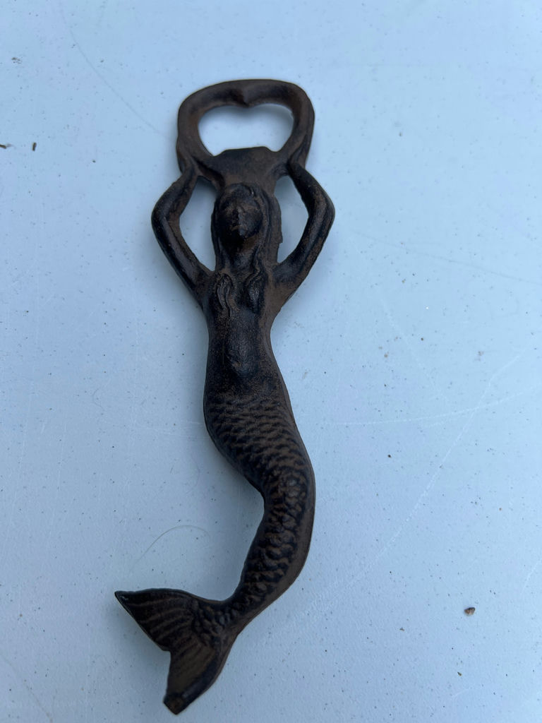 Mermaid and Merman Figurines with Mermaid Bottle Opener - image 2 of 5