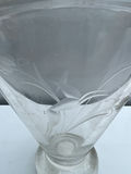 Unique Vintage Etched clear glass vase - thumbnail 2 of 4