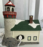 Porcelain Lighted House and Lighthouse - thumbnail 3 of 4