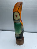Wooden parrot sculpture and abstract toucan totem - thumbnail 3 of 4