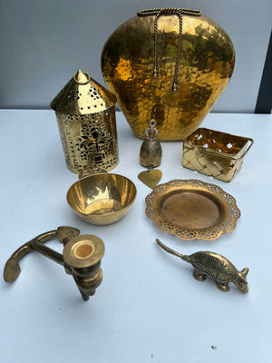 Brass Decorative Metalware Collection - Image 1 of 8