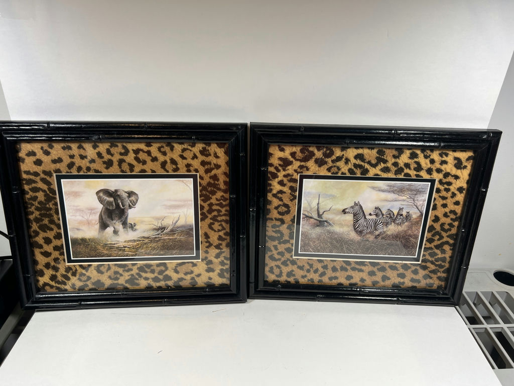 Regal Safari II Elephant and Zebra wildlife prints - image 1 of 5