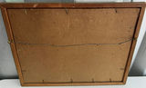 Framed mountain landscape with river and wagon train - thumbnail 2 of 3