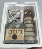 Heartland Valley Village Porcelain Lighted Lighthouse and House - thumbnail 4 of 6