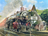 The Alton Limited framed railroad art with stamps 18" X 22" - thumbnail 6 of 7