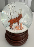 Woodland Deer Family Snow Globe - thumbnail 2 of 5