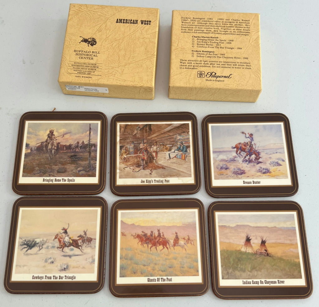 Western-themed coaster set with Buffalo Bill Historical Center packaging - image 3 of 5