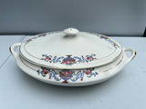Floral porcelain soup tureen with lid - thumbnail 1 of 4