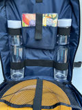 Navy Picnic Backpack with Dinnerware and Bottles BRAND NEW - thumbnail 3 of 6