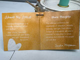 Pair of coastal candle holders with teal candles - thumbnail 3 of 6