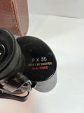 scope model 3831 Vintage 9x35 binoculars with leather case - thumbnail 3 of 4
