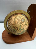 Pair of Vintage Bookends - Globes on Wooden Stands - thumbnail 2 of 3