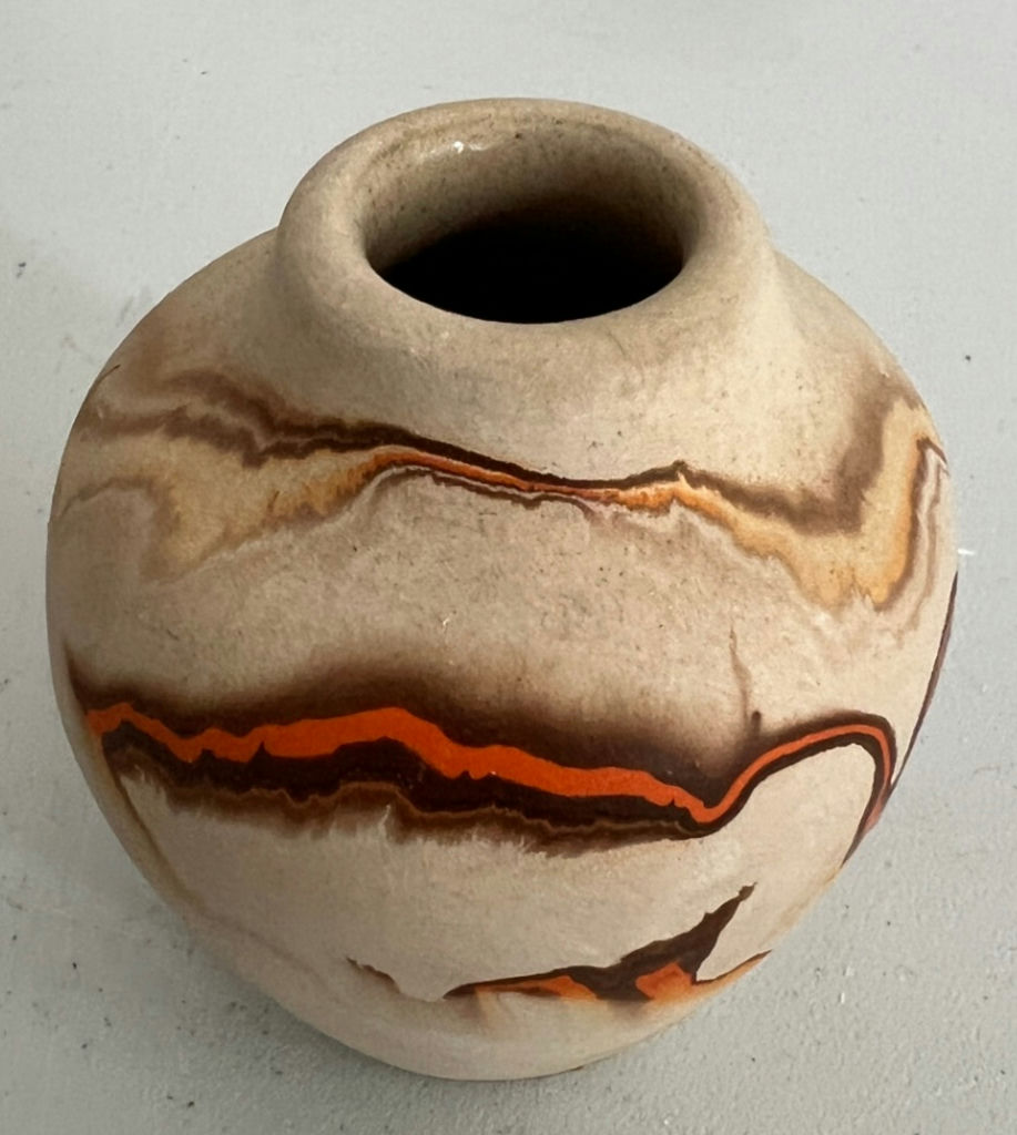 Assorted southwestern ceramic vases and small decorative vessels with geometric motifs - image 4 of 5