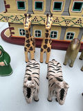 Wooden hand-painted Noah's Art with animals and people - thumbnail 3 of 8