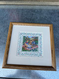 Teddy Bears Family Picnic Framed Print 9" x 9" - thumbnail 1 of 4