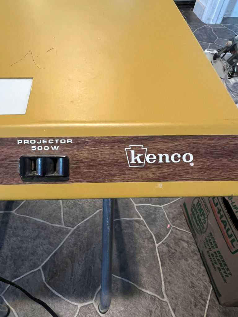 Kenco vintage projector/room light on folding stand - image 4 of 7