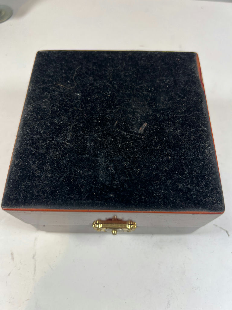 Decorative hinged jewelry box with marine motif - image 4 of 4