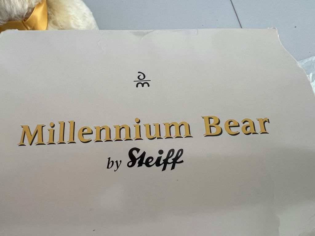 Millennium Bear by Steiff Teddy Bear with Gold Medal Necklace - image 7 of 7