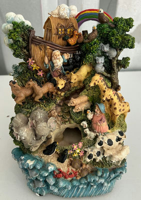 Noah's Ark Musical Water Fountain Figurine - Image 1 of 4