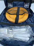 Navy Picnic Backpack with Dinnerware and Bottles BRAND NEW - thumbnail 4 of 6