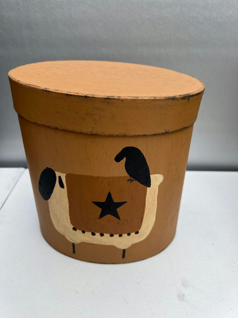 Decorative NESTING round storage boxes with home-themed artwork - image 4 of 7